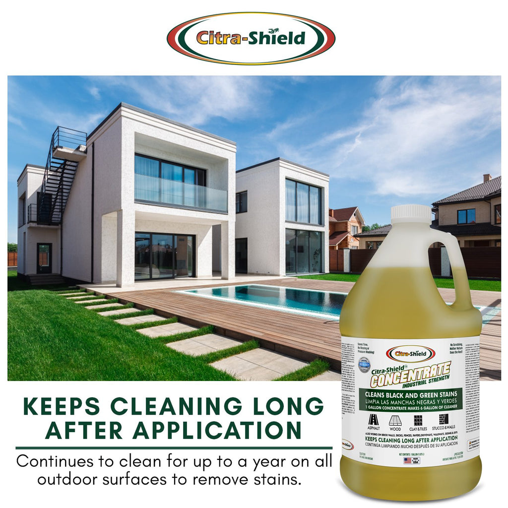 Citra-Shield Concentrate Multi-Surface Outdoor Cleaner, Headstone Cleaner, Concrete Cleaner, Deck Cleaner, Roof Cleaner and More